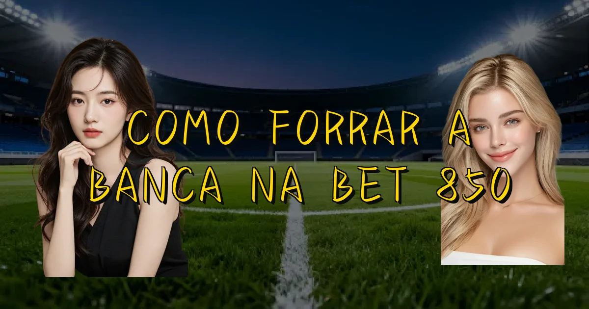 Como Forrar A Banca Na Bet 850 Oficial