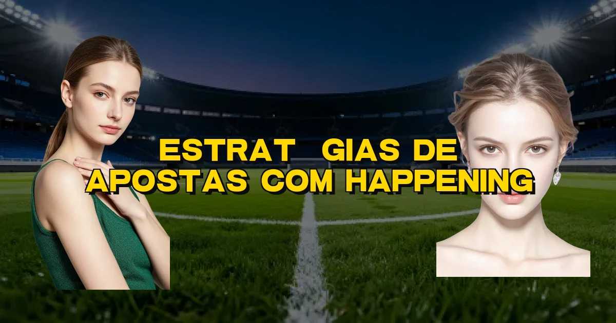 Estratégias De Apostas Com Happening Oficial