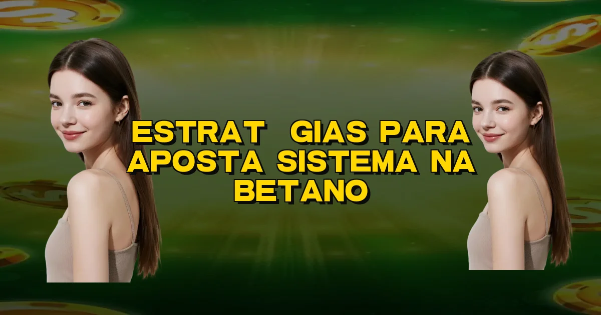 Estratégias Para Aposta Sistema Na Betano Oficial