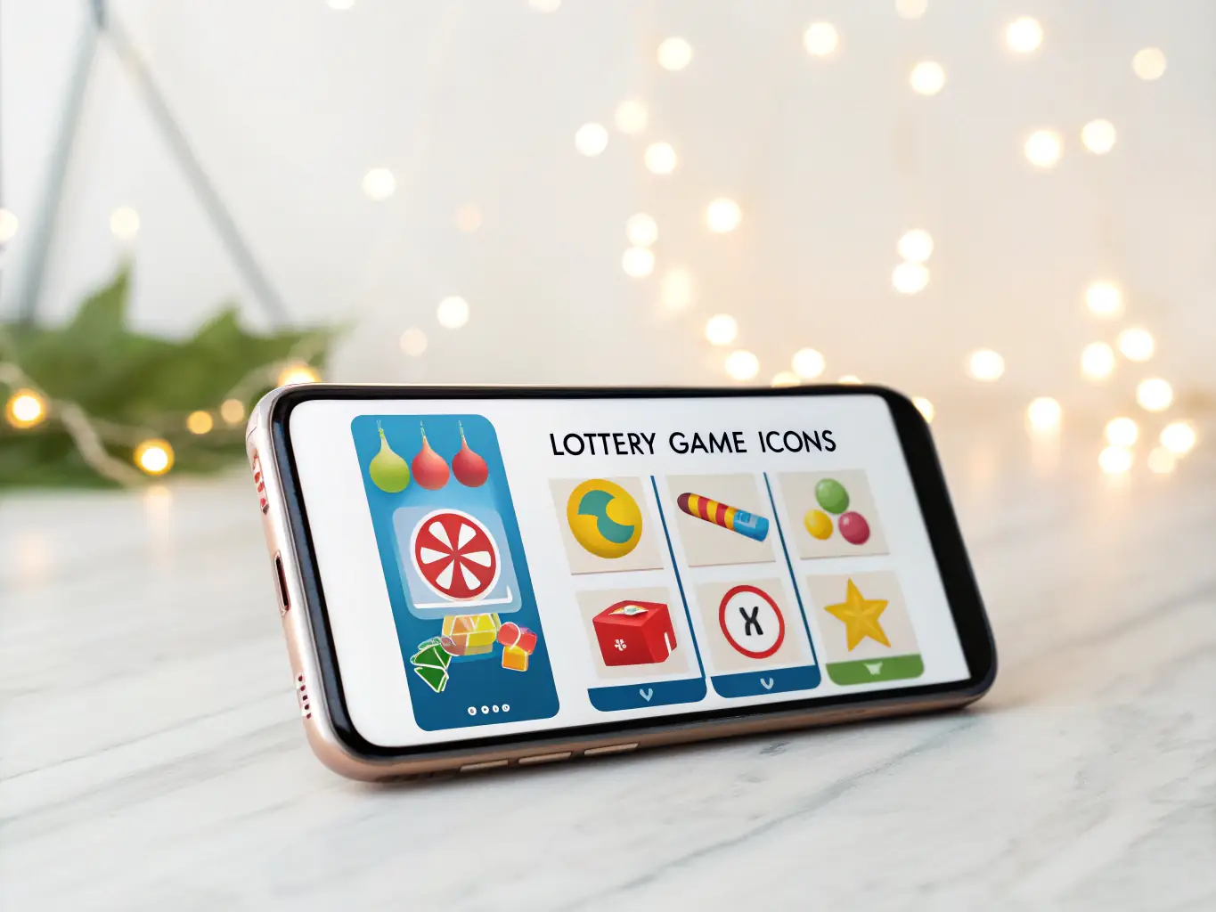 A vibrant and colorful image showcasing various slot game themes, such as ancient Egypt, fantasy, and classic fruit slots, displayed on a mobile device.