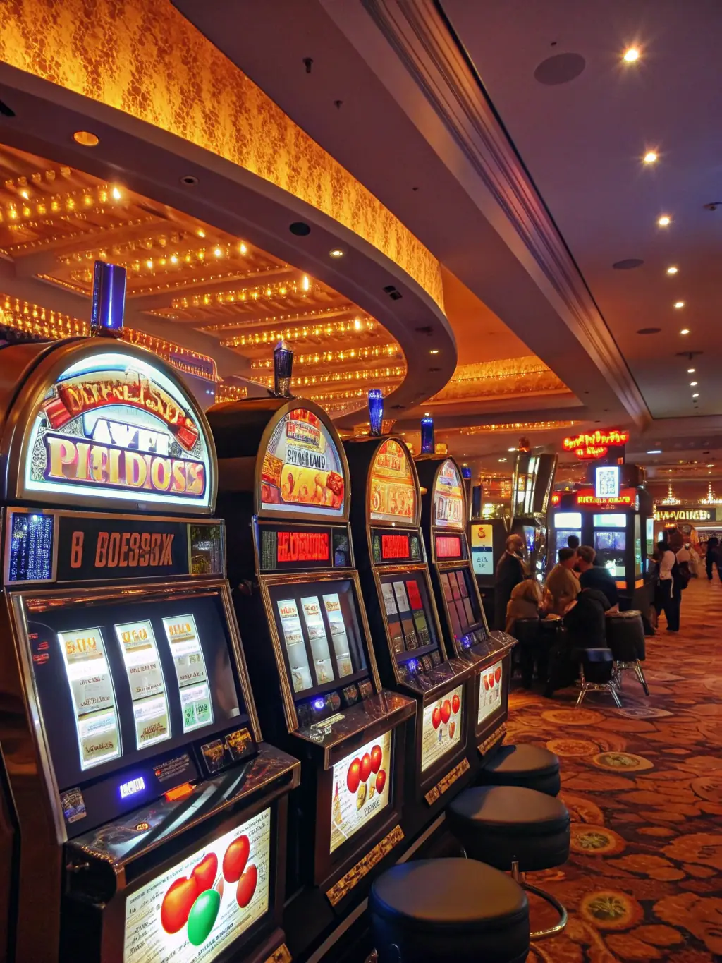 A vibrant and colorful image showcasing various slot game themes, such as ancient Egypt, fantasy, and classic fruit machines, to represent the diverse range of slot games available on JLPH.