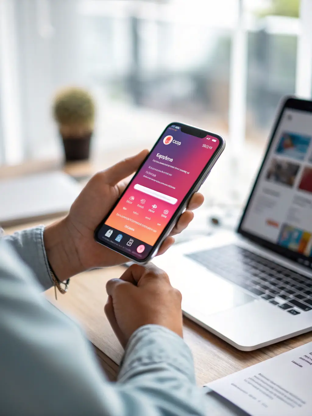 A mobile phone displaying the JLPH app interface with vibrant slot game graphics, showcasing the accessibility of slot games on the go.